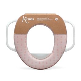 KioKids Petits Moments Reductor WC Rosa con Asas y Protector de Salpicaduras para Niños +12 Meses