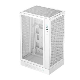 DeepCool R-CH270-WHNDM0-G-1 Caja Gaming Semitorre CH270 Digital Blanca Micro-ATX con Panel Cristal Templado