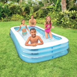 INTEX Piscina Hinchable Familiar Rectangular - 3.05 x 1.83 x 0.56 m - Capacidad 999 Litros