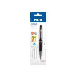 Portaminas Milan Capsule Slim 0,5 mm + 2 Recambios De Goma En Blister