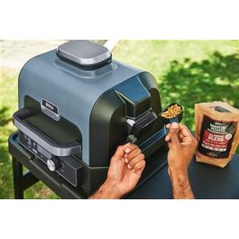 Ninja OG901EU Barbacoa Eléctrica de Exterior con Ahumador y Freidora de Aire ProConnect XL