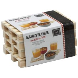 Cook Concept Juego de 4 Posavasos Palé de Madera Originales 12x8 cm Precio: 3.69000027. SKU: B13THTNV3D