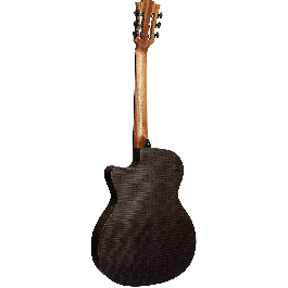 LAG Guitarra Acústica Nylon Auditorium Slim Cutway A/E Natural Satinado Brankowood/Eucalipto Electroacústica Stage-LAG