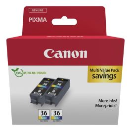 Canon Multipack CLI-36 Pack de 2 Depósitos de Tinta Color (C M Y) para PIXMA iP100, iP110, TR150, Sustituto 1511B018 Precio: 35.50000003. SKU: B198ES8ZNL