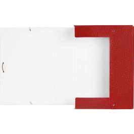 Carpeta Proyectos Liderpapel Folio Lomo 90 mm Carton Gofrado Roja