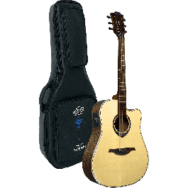 LAG Guitarra Acústica Dreadnought Tramontane Hyvibe 20 A/E Cutaway con Autoamplificación y Multiefectos Integrados Precio: 1125.76464. SKU: B1H8JR2FYD