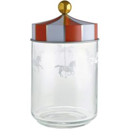 Alessi Circus Bote Hermético de Vidrio MW30/100 - 100 cl, Diseño Marcel Wanders, Vidrio Serigrafiado con Tapa de Hojalata Precio: 31.89000012. SKU: B1FET7BYM2