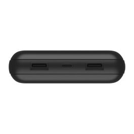 Belkin Cargador Power Bank Qi 20000 mAh Negro, Carga 3 Dispositivos USB-C y USB-A, 15W