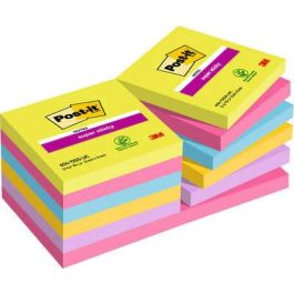 Post-it Bloc de Notas Adhesivas Super Stick 76x76 mm Pack de 12 Verde Rosa Amarilla Surtidos Precio: 24.50000014. SKU: B1DHTX6XFD