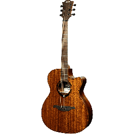 Guitarra Acústica Lâg Auditorium Cutaway A/E Tramontane 98 - Caoba