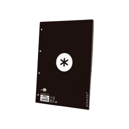 Antartik Recambio A4 80 Hojas 90gr Cuadro 5 mm 4 Taladros Marco Negro