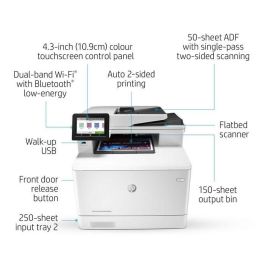 HP Color LaserJet Pro M479fnw Impresora Multifunción Profesional Láser Color con Fax, Red y WiFi para Oficina
