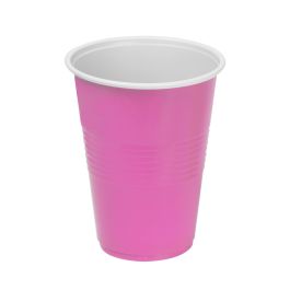 Set de 10 Vasos Bicolor Rosa y Blanco 450 ml Algon (18 Unidades) Set de 10 Vasos Bicolor Rosa y Blanco 450 ml Algon (18 Unidades)