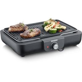 Barbacoa de mesa eléctrica - SEVERIN - PG8556 - Plancha grill con placa antiadherente estriada Barbacoa de mesa eléctrica - SEVERIN - PG8556 - Plancha grill con placa antiadherente estriada