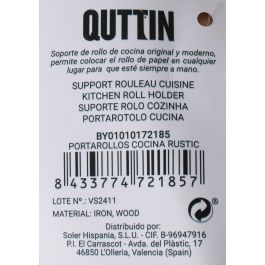 Confortime Portarollos Cocina Rustic Quttin - 15x15x33 cm (12 Unidades)