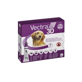 Vectra 3D Perro Grande 25-40 kg 3 Pipetas Antiparasitario Repelente contra Garrapatas, Pulgas y Mosquitos. Protección 4 Semanas Precio: 38.9900005. SKU: B1JY4QA7Z8