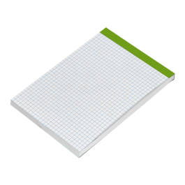 Liderpapel Bloc Notas A6 Cuadriculado 4 mm 80 Hojas 60 g/m2 Perforado Sin Tapa