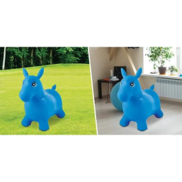 Lexibook Caballo de Salto Inflable Azul Mixto para Niños a Partir de 3 Años