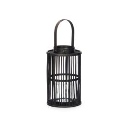 Farol Bambu Negro Vela Med Giftdecor 18X44CM (6 Unidades) Farol Bambu Negro Vela Med Giftdecor 18X44CM (6 Unidades)
