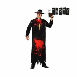 Disfraz Cura Sangriento Halloween para Hombre Adulto Talla M-L - Incluye Sombrero y Sotana