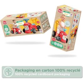 Falk Correpasillos Maurice FAL1702634130998 con Volante y Asiento Abatible Fabricado en Francia con 90% Plástico Reciclado desde 12 Meses