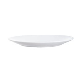 Arcoroc Set 6 Platos Llanos Restaurant Opal - Vidrio Templado Extra Resistente 23,5 cm Blanco - Apto Lavavajillas y Microondas