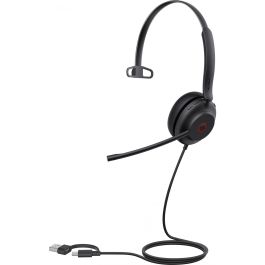 Yealink UH35 Auricular Monaural USB-C/A para Teams, Llamadas/Música, Negro