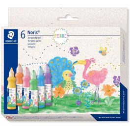 STAEDTLER 8853M C6 Tempera Noris Pearl con Pincel, 6 Colores Surtidos (Verde, Naranja, Rosa, Violeta, Amarillo) en Botella Precio: 34.78999986. SKU: B1ENN3BYBH