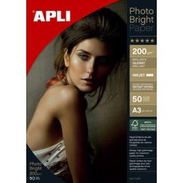 Papel Inkjet Apli Foto A3 200G 50H Bright Precio: 97.49999952. SKU: B144NGF7MV