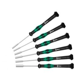 Wera 05118158001 Juego de Destornilladores de Electrónica 2069/6, 6 piezas, mango ergonómico, negro/verde Precio: 75.68999999. SKU: B14PPSFAZR