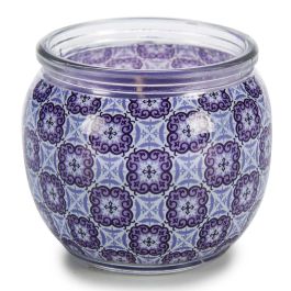 Vela Magic Spa Acorde 7.5x6.3x7.5 cm, Vidrio y Cera, Color Morado (12 Unidades)