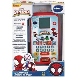 VTech Teléfono Educativo Spidey | Teléfono Inteligente de Juguete para Aprender y Jugar