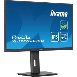 iiyama XUB2763QSU-B1 Monitor 27" QHD IPS 2560x1440 100Hz 2ms con HDMI DP USB y Altavoces Negro
