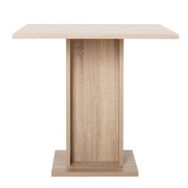 Mesa de comedor para 2 a 4 personas - Cuadrada - Clásica - Decoración de roble - GUSTAVE - L 80 xl 80 cm