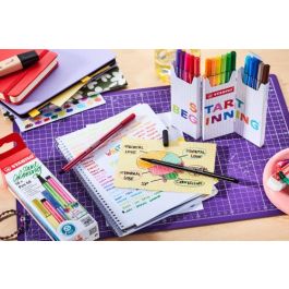 Stabilo 6818-8 Estuche Cartón Zig-Zag Rotuladores Punta Fibra Media 1mm, 18 Colores Surtidos Stabilo 6818-8 Estuche Cartón Zig-Zag Rotuladores Punta Fibra Media 1mm, 18 Colores Surtidos
