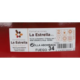 Olla Abombada con Tapa 34 cm - 20L Fuego - La Estrella (2 Unidades) Olla Abombada con Tapa 34 cm - 20L Fuego - La Estrella (2 Unidades)