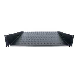 Intellinet Charola fija 2U 19" Cajón metálico para rack 483x400mm Negro, capacidad 25 kg