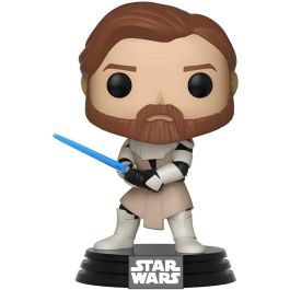FUNKO Figura POP Star Wars Clone Wars Obi-Wan Kenobi Vinilo 9cm