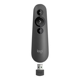 Logitech R500 Mando Presentaciones Láser Inalámbrico Plug & Play para Diapositivas - Alcance 20m, Compatible Software