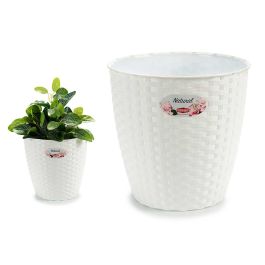 Maceta Natural Inter Exter 24Diam Blanco Stefanplast 24X22CM (6 Unidades) Precio: 24.50000014. SKU: S3601808