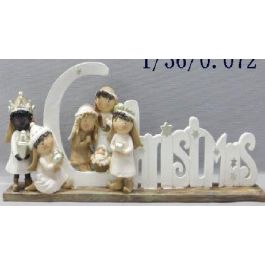 Nacimiento DKD Home Decor Dorado Blanco 4 x 10.5 x 25 cm (2 Unidades) Precio: 31.95000039. SKU: B19GKZ4V9E