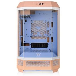 Thermaltake Tower 300 Peach Fuzz Micro Torre para PC Color Durazno, Soporte Ventiladores 120/140mm y Discos Duros 2.5/3.5 Pulgadas