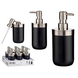 Dosificador Plateado Negro 350 ml Berilo - 9x17x8 cm (12 Unidades) Precio: 37.89999994. SKU: S3605545