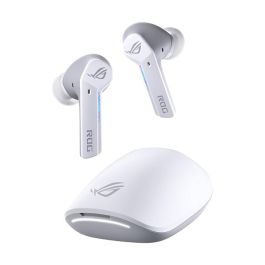 ASUS ROG Cetra True Wireless Auriculares Inalámbricos con Cancelación de Ruido Activo (ANC) y Sonido Virtual 7.1, Bluetooth 5.0, IPX4, Blanco Moonlight White