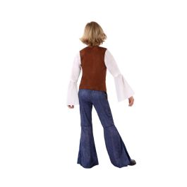 Disfraz Hippie Niño Infantil Años 60 - Conjunto Camiseta, Chaqueta y Pantalón Estampado Flores & Paz, Talla 5-6 Años Disfraz Hippie Niño Infantil Años 60 - Conjunto Camiseta, Chaqueta y Pantalón Estampado Flores & Paz, Talla 5-6 Años