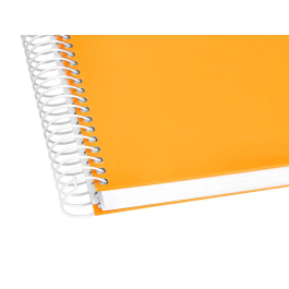 Liderpapel Cuaderno Espiral A5 Micro Crafty Tapa Forrada 120 Hojas 90gr Cuadro 5mm Color Naranja