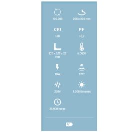 Downlight Led Silver Electronics Gort Cuadrado Downlight Led Silver Electronics Gort Cuadrado