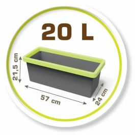 Smoby SMO810915 Jardinera Infantil Edén 20L, Incluye Pala, Rastrillo, Planta y 4 Señales