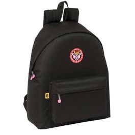 Mochila Escolar Kings League Porcinos Negro 33 x 42 x 15 cm