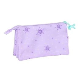 Portatodo Triple Frozen Spirit Lila 22 x 12 x 3 cm
